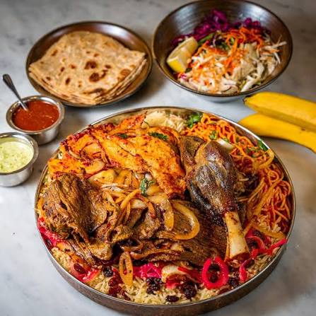 Safari mixed rice platter